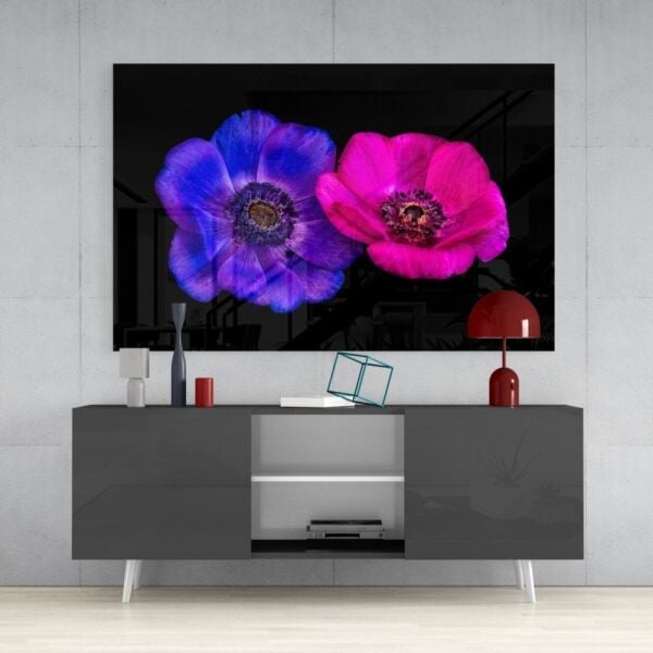 Taçlı Dağ Lalesi Cam Tablo