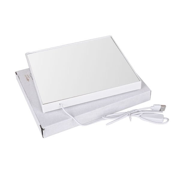 Sihirli Led Ayna Fotoğraf Çerçevesi (Kalpli) 18x21 cm