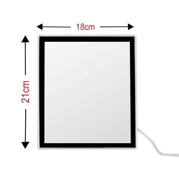 Sihirli Led Ayna Fotoğraf Çerçevesi (Kalpli) 18x21 cm