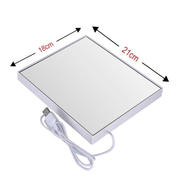 Sihirli Led Ayna Fotoğraf Çerçevesi (Love) 21x18 cm