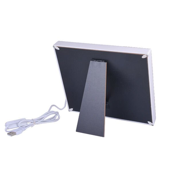 2 Fotoğraflı Sihirli Led Ayna Fotoğraf Çerçevesi 21x18 cm