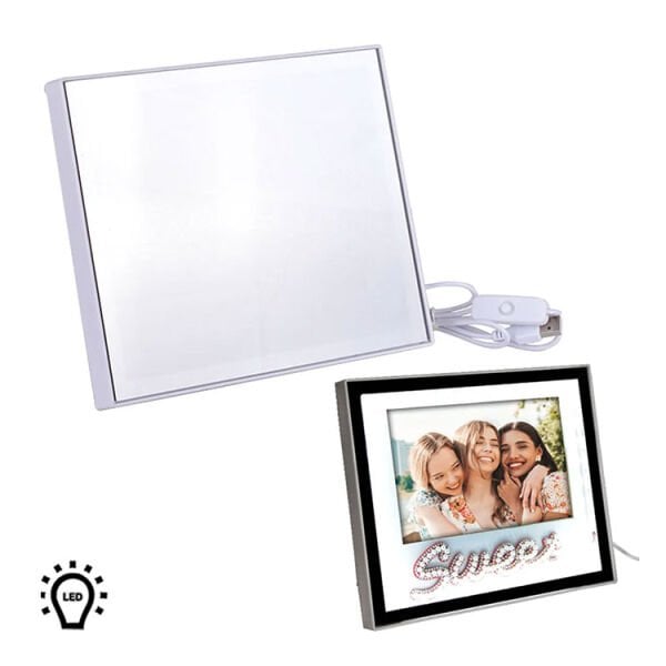 Sihirli Led Ayna Fotoğraf Çerçevesi (Sweet) 21x18 cm