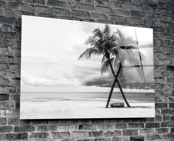 Palmiye Ağacı Cam Tablo No:1045