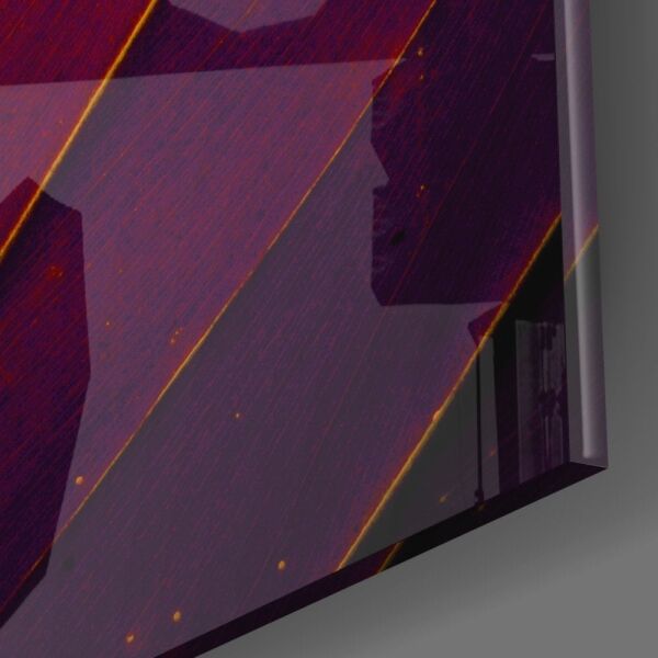 Kızıl Yaprak Cam Tablo