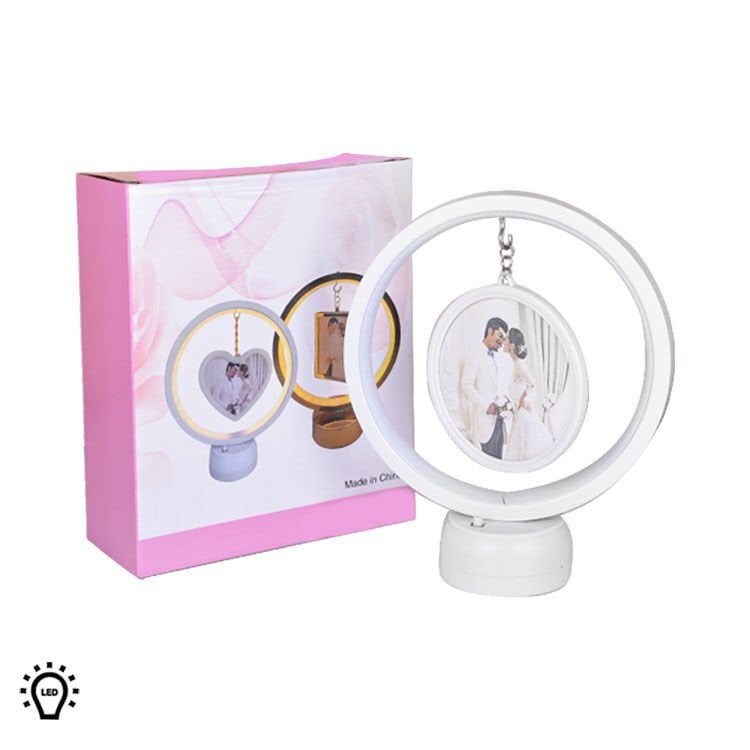 Led Işıklı Yuvarlak Fotoğraf Çerçevesi 20x24 cm