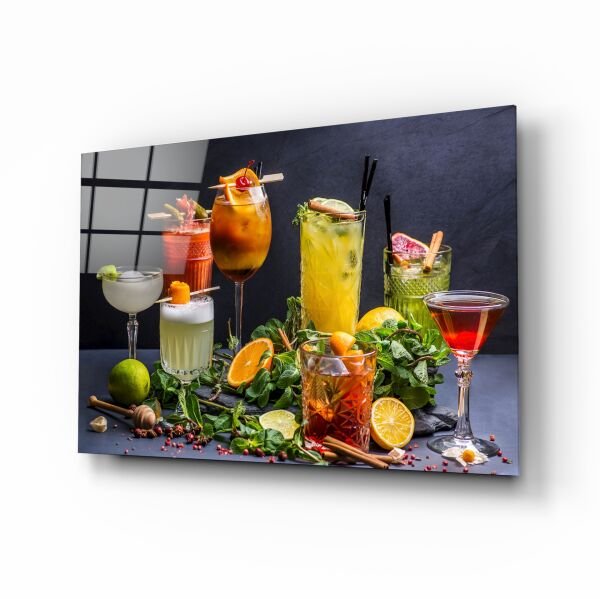 Kokteyller Cam Tablo