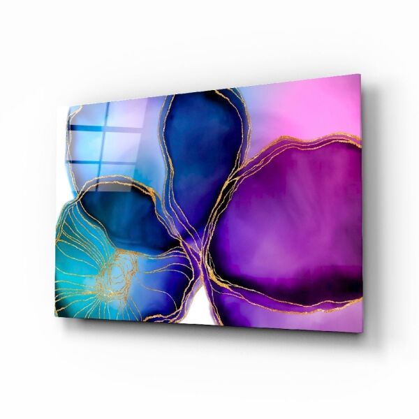 Soyut Şekiller Cam Tablo No:2085