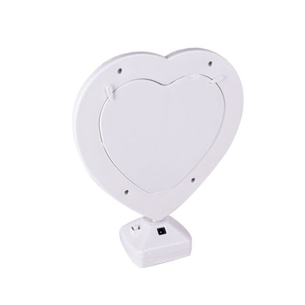 Sihirli Led Ayna Fotoğraf Çerçevesi Kristal Kalpli 20x24 cm