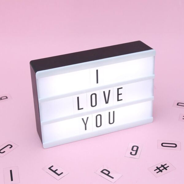 Kişiye Özel Küçük Boy Magnetli Işıklı Pano (Lightbox)