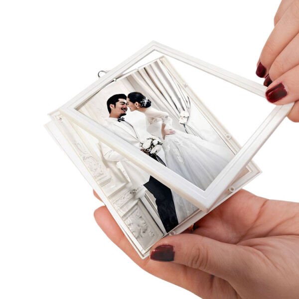 Ledli Kristal Hilal Fotoğraf Çerçevesi 21x25 cm