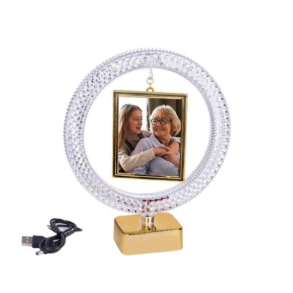 Led Işıklı Dikdörtgen Fotoğraf Çerçevesi 22x26 cm