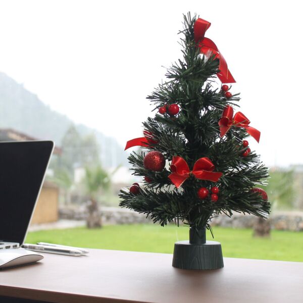 Yılbaşı Çam Ağacı Fiber Led Işıklı 35 cm