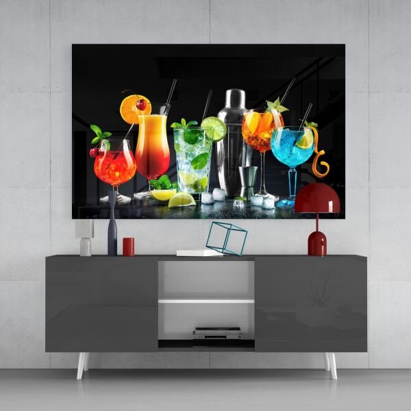 Kokteyller Cam Tablo