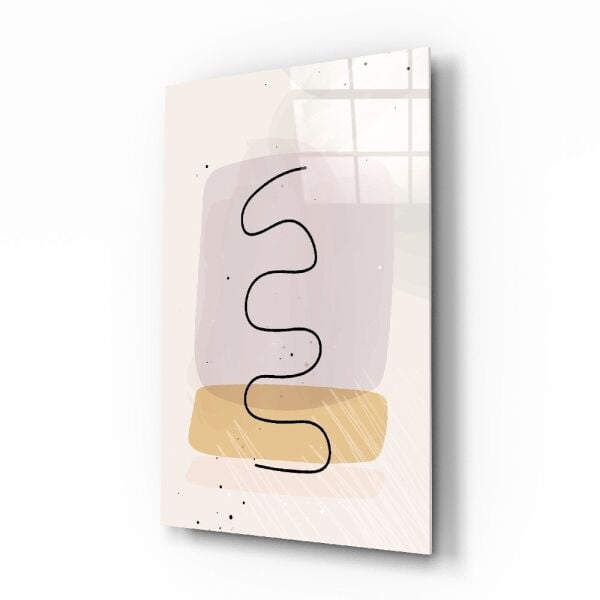 Soyut Şekiller Cam Tablo No:2082