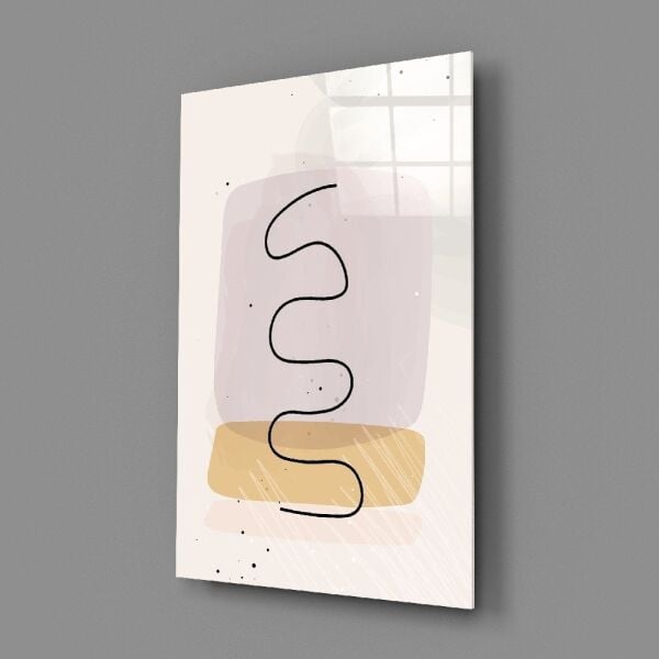 Soyut Şekiller Cam Tablo No:2082