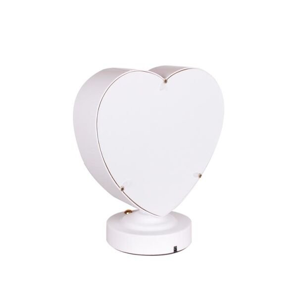 3D Led Işıklı Çiçek Aranjmanlı Kalpli Fotoğraf Çerçevesi 20x23 cm