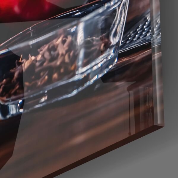 Noel Çayı Cam Tablo