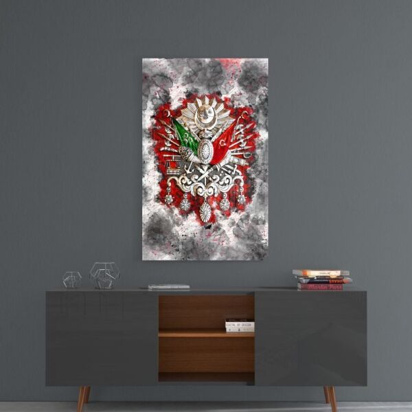 Osmanlı Devlet Arması Cam Tablo