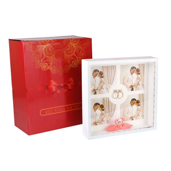 3D Led Işıklı Kuğulu Fotoğraf Çerçevesi 21x21 cm