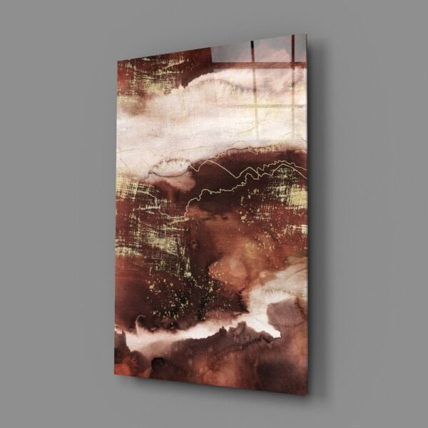 Abstract Toprak Cam Tablo