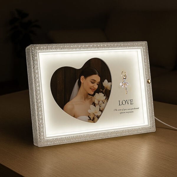 Ledli Balerin Fotoğraf Çerçevesi 27x22 cm