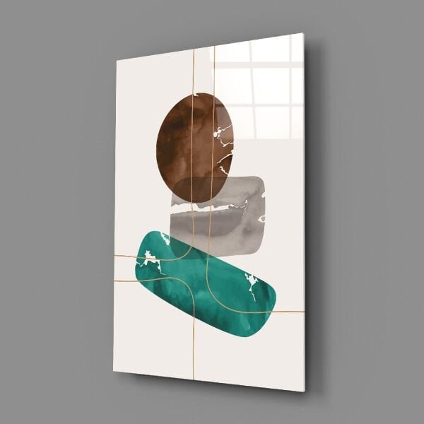 Dünya Renkleri Dansı Cam Tablo