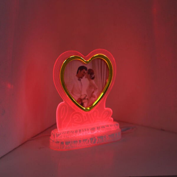 Led Işıklı Renk Değiştiren Mıknatıslı Fotoğraf Çerçevesi 16x20 cm