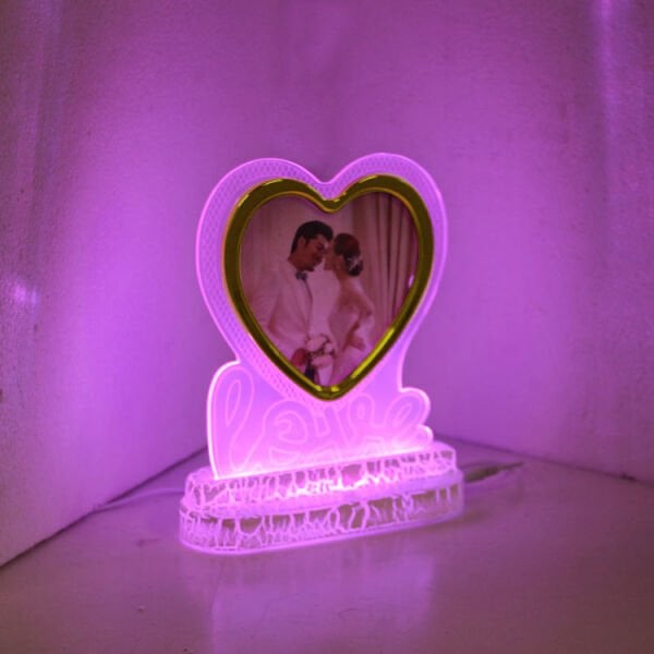 Led Işıklı Renk Değiştiren Mıknatıslı Fotoğraf Çerçevesi 16x20 cm