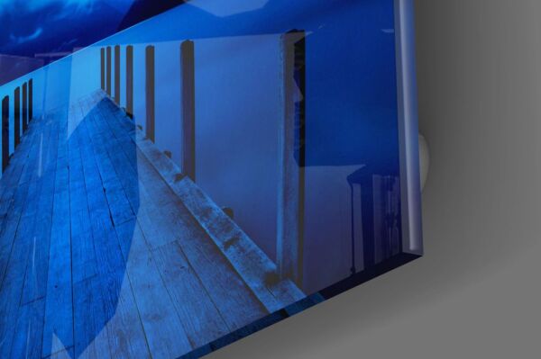 Mavi Rıhtım Cam Tablo