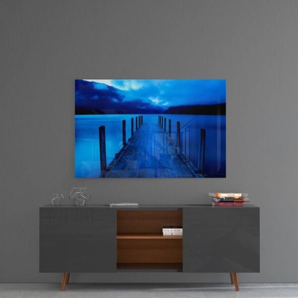 Mavi Rıhtım Cam Tablo
