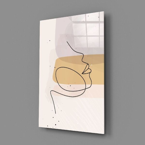 Soyut Şekiller Cam Tablo No:2079