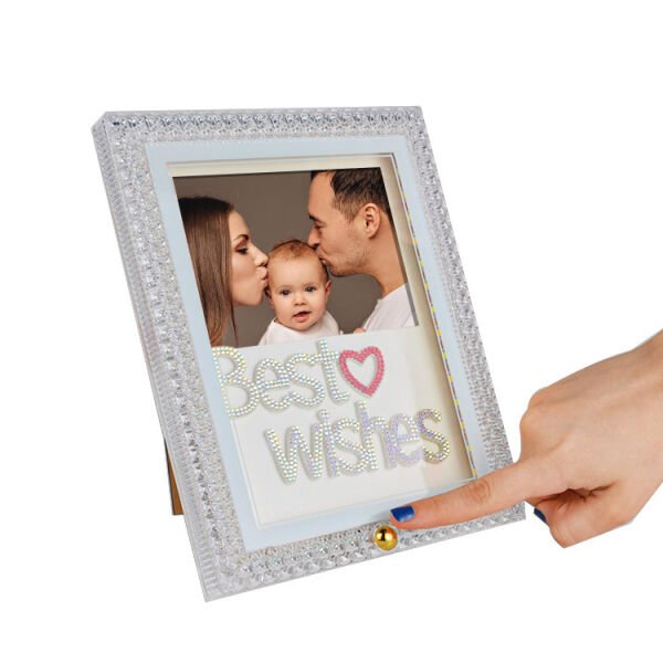 Ledli Best Wishes Fotoğraf Çerçevesi 18x23 cm