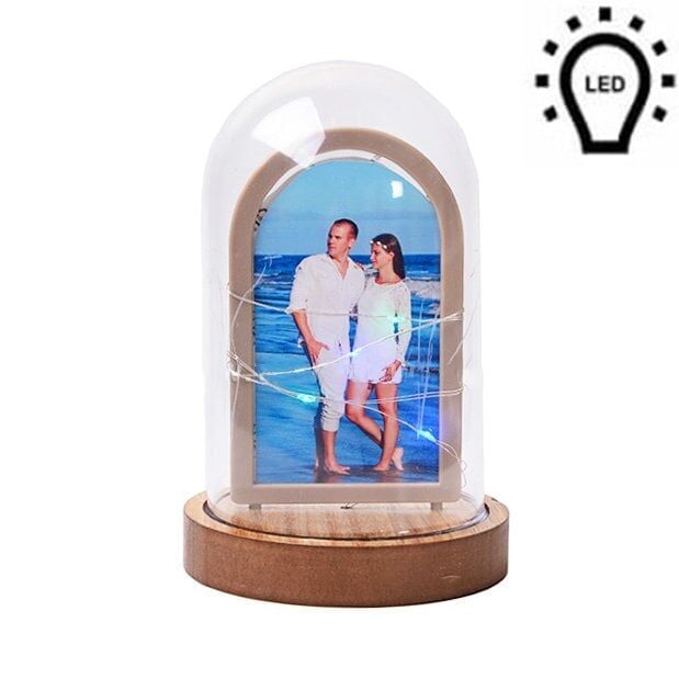 Led Işıklı Fanus Fotoğraf Çerçevesi