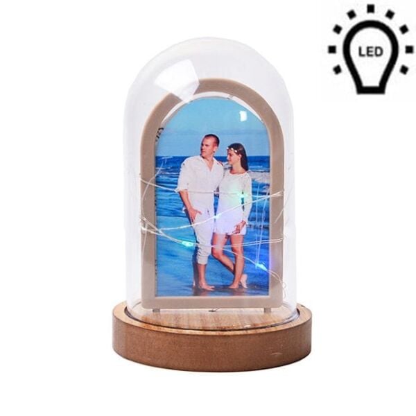 Led Işıklı Fanus Fotoğraf Çerçevesi