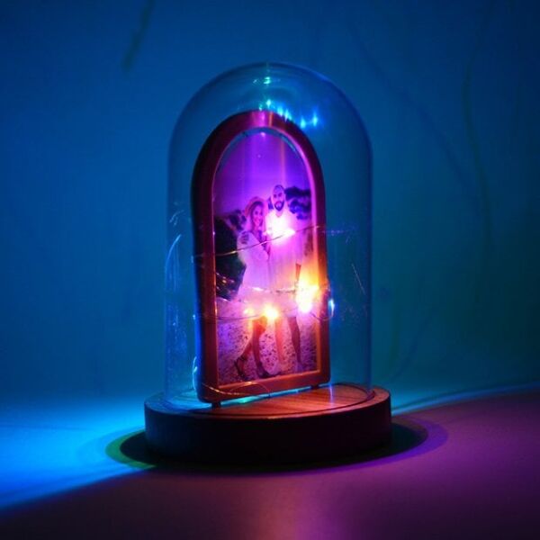 Led Işıklı Fanus Fotoğraf Çerçevesi