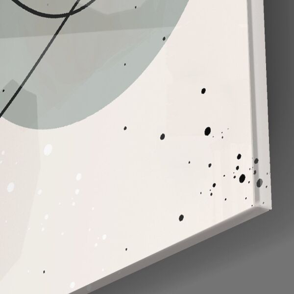 Soyut Şekiller Cam Tablo No:2077