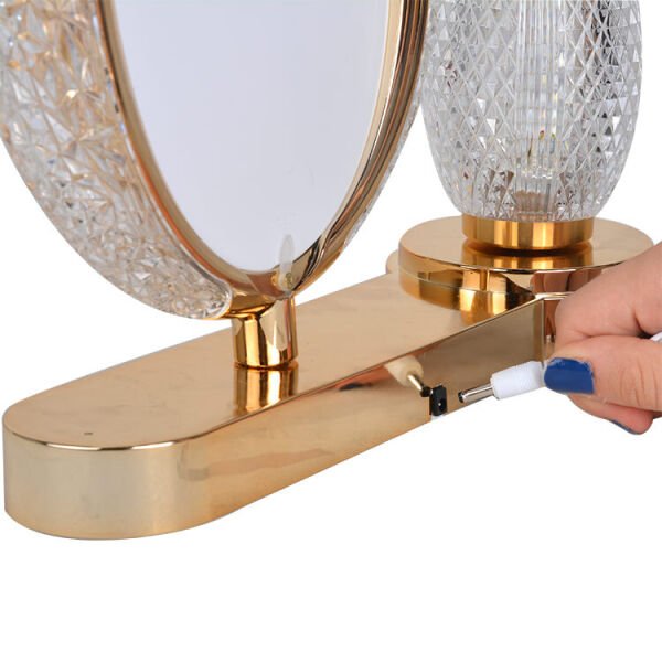 Ledli Kristal Vazolu Fotoğraf Çerçevesi 25x28 cm