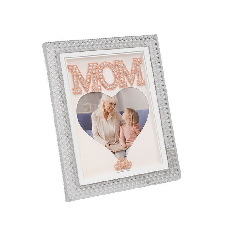 Led Işıklı Kalpli Kristal MOM Fotoğraf Çerçevesi 20x25 cm