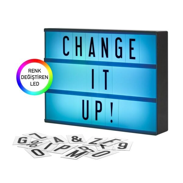 Kişiye Özel Büyük Boy RGB Işıklı Pano (Lightbox)