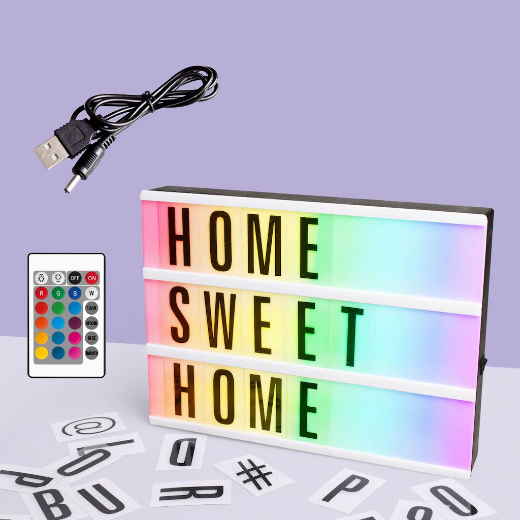 Kişiye Özel Büyük Boy RGB Uzaktan Kumandalı Işıklı Pano (Lightbox)