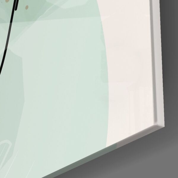 Soyut Şekiller Cam Tablo No:2074