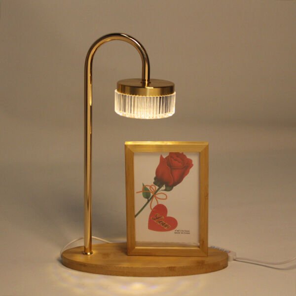 Ahşap Dekoratif Fotoğraflı Masa Lambası 24x34 cm