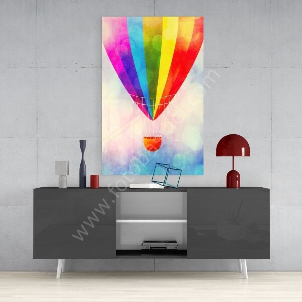 Uçan Balon Cam Tablo