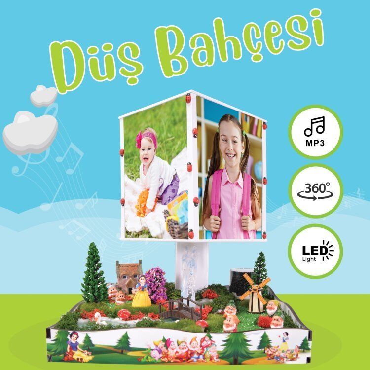 Pamuk Prenses ve Yedi Cüceler Teraryum Abajur