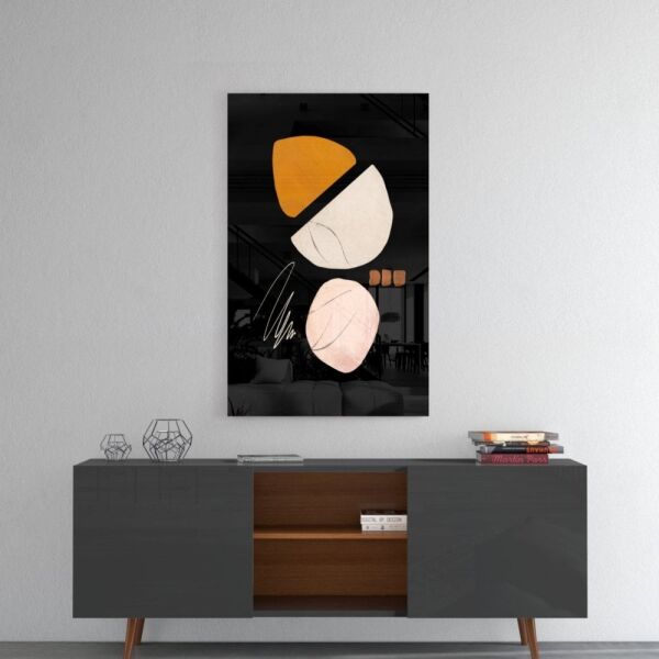 Abstract Palamut Cam Tablo