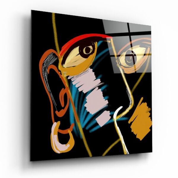 Soyut Gerçeklik Cam Tablo