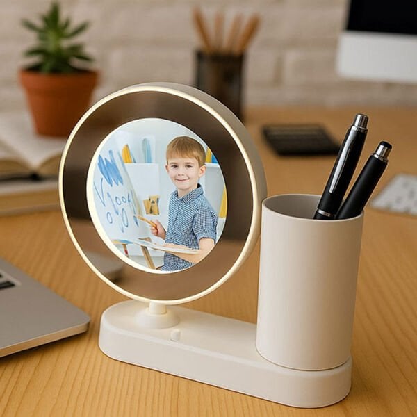 Sihirli Led Ayna Kalemlikli 17x20 cm