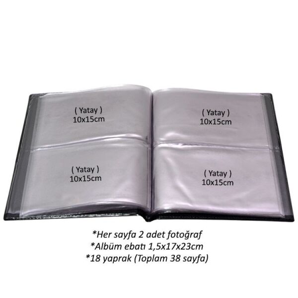 Lacivert Fotoğraf Albümü 76'lık 10x15