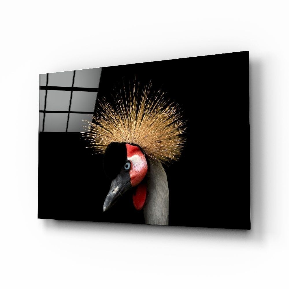 Turna Kuşu Cam Tablo