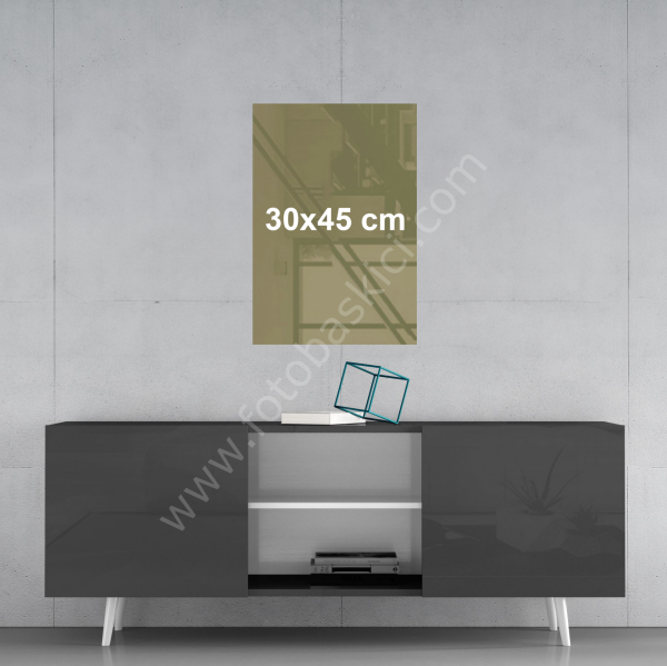 Kişiye Özel Cam Tablo 30x45 cm (Dikey)